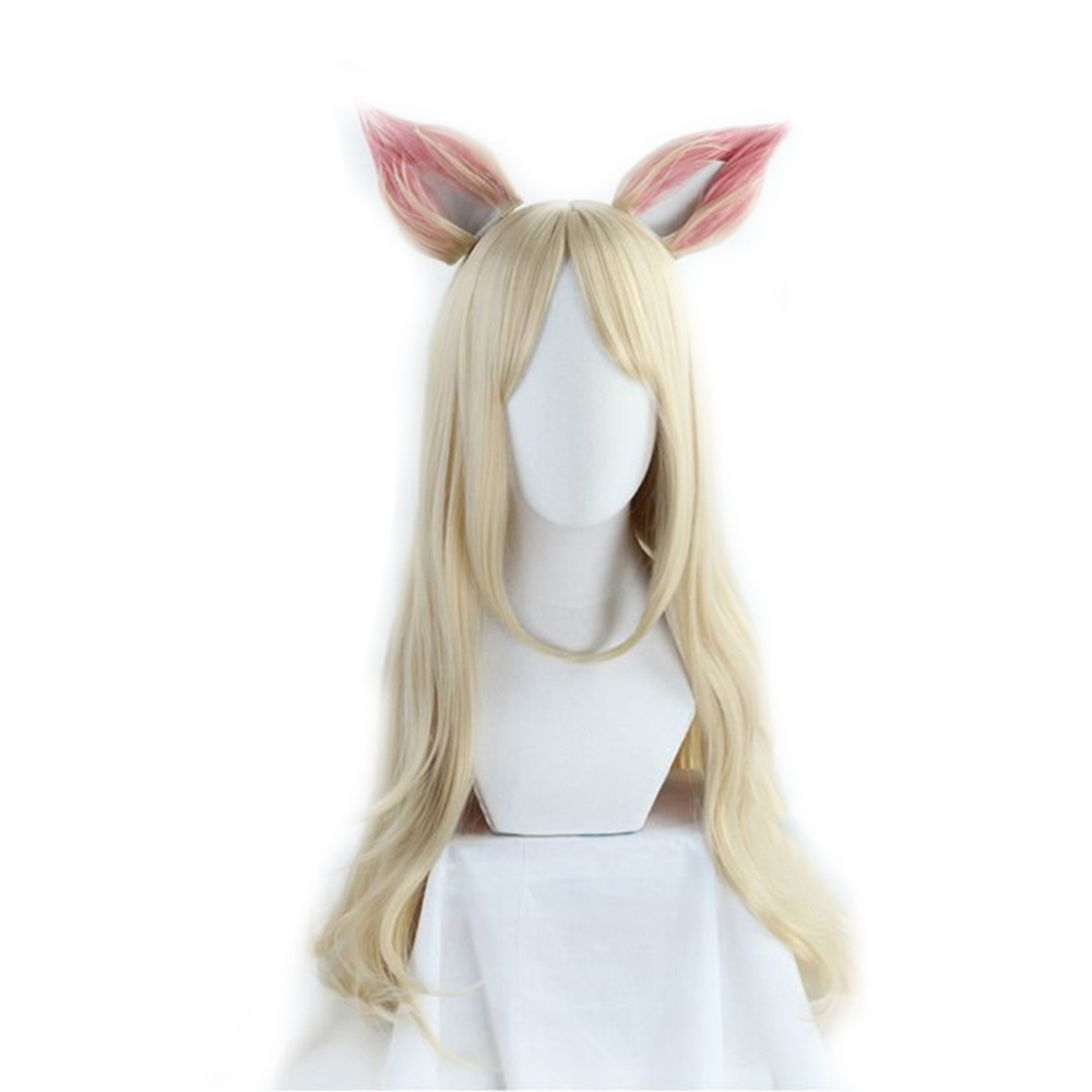Game LOL Ahri Cosplay Wig with ears KDA POP/STAR Ahri Women Long Straight Blonde Hairpiece LOL KDA KPOP SKIN Synthetic Hair, Wigs
Game LOL Ahri Cosplay Wig with ears KDA POP/STAR Ahri Women Long Straight Blonde Hairpiece LOL KDA KPOP SKIN Synthetic Hair, Wigs