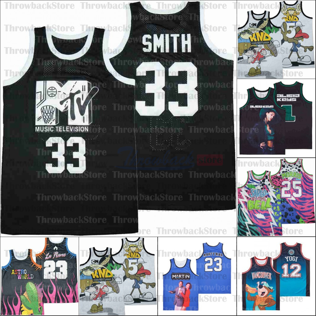 Basketball Jerseys Movie TV the ALICIA KEYS YOGI TEAL LAFLAME ROCK N JOCK black white red navy blue
Basketball Jerseys Movie TV the ALICIA KEYS YOGI TEAL LAFLAME ROCK N JOCK black white red navy blue