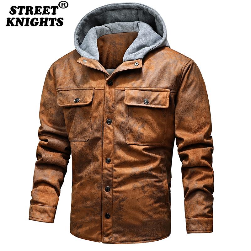 Men's Jackets Men 2022 Autumn Winter Thick Warm Fleece Leather Jacket Coat Outwear Casual Military Bomber Motor Biker, Black;brown
Men's Jackets Men 2022 Autumn Winter Thick Warm Fleece Leather Jacket Coat Outwear Casual Military Bomber Motor Biker, Black;brown