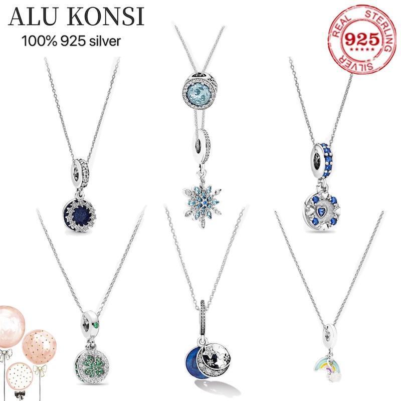Fit Original Luxury 925 Sterling Silver Authentic Pan Necklace For Women Moon Sky Series High Quality Fashion Wedding Jewelry Chains
Fit Original Luxury 925 Sterling Silver Authentic Pan Necklace For Women Moon Sky Series High Quality Fashion Wedding Jewelry Chains
