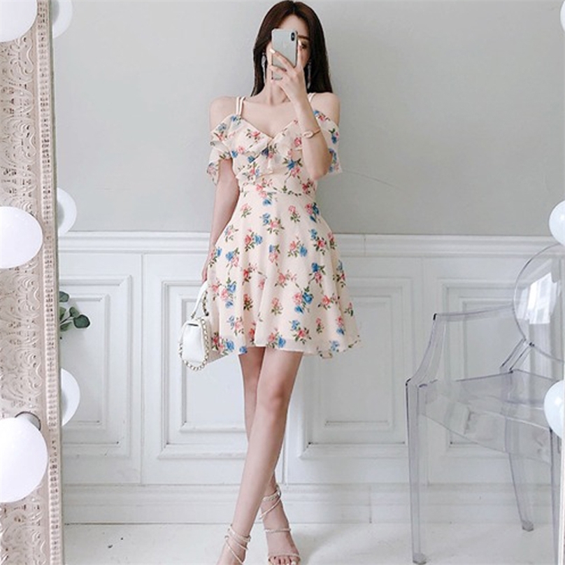 Summer dress korean fashion elegant printed sleeveless sling sundress V neck party dresses for women 210602, Mixed color
Summer dress korean fashion elegant printed sleeveless sling sundress V neck party dresses for women 210602, Mixed color