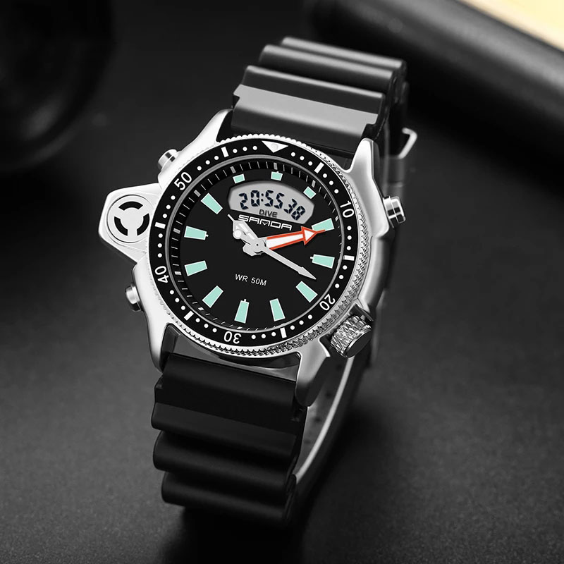 SANDA Sport Men Watches New Fashion Casual Military Quartz Watches 50M Waterproof Shock Male Auto Wrist Watch Relogio Masculinog, Steel strap gold
SANDA Sport Men Watches New Fashion Casual Military Quartz Watches 50M Waterproof Shock Male Auto Wrist Watch Relogio Masculinog, Steel strap gold
