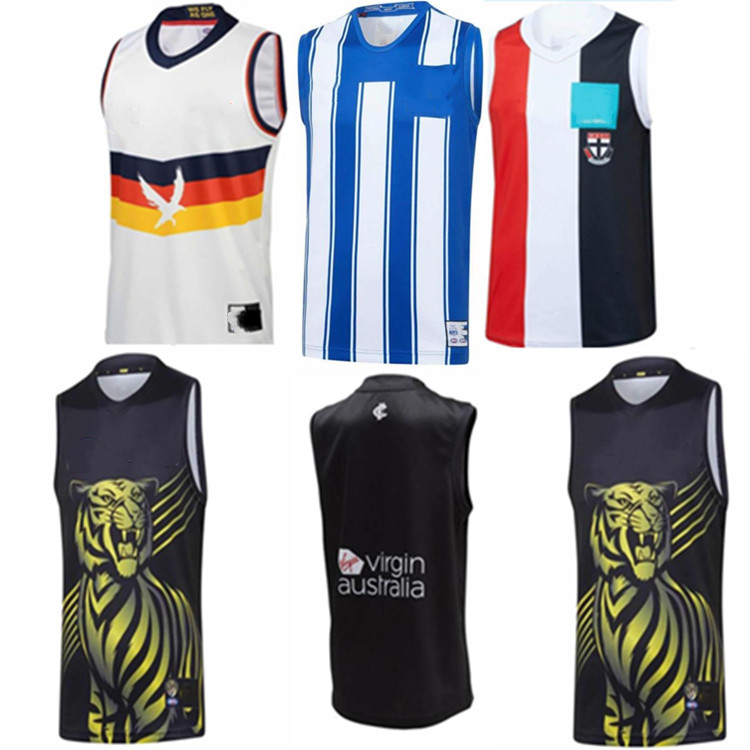 AFL Jersey Carlton Blues Richmond Tigers Adelaide Crows North Melbourne Kangaro…