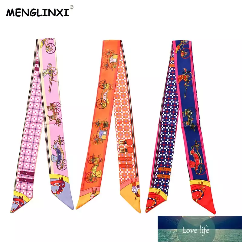 MENGLINXI Bag Twillies New Women Small Twill Silk Scarf Horse Print Headdress Handle Bag Ribbon Long Scarves Factory price expert design Quality Latest Style
MENGLINXI Bag Twillies New Women Small Twill Silk Scarf Horse Print Headdress Handle Bag Ribbon Long Scarves Factory price expert design Quality Latest Style