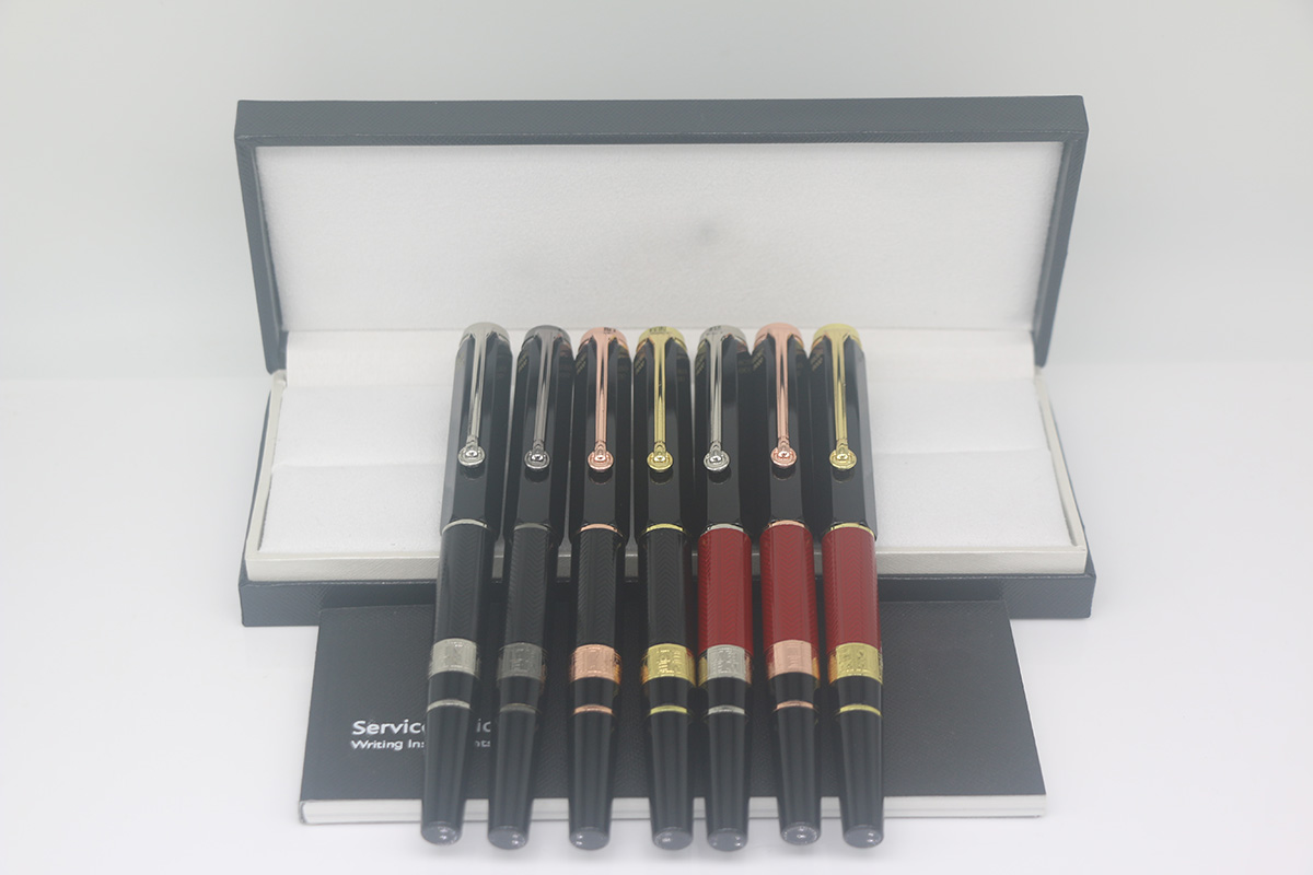 High quality Luxury William Shakespeare 7 style color Roller Pen up black down red and gold/silver/rose gold trim with Serial Number office school supply perfect gift
High quality Luxury William Shakespeare 7 style color Roller Pen up black down red and gold/silver/rose gold trim with Serial Number office school supply perfect gift
