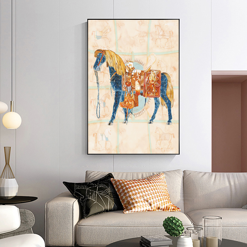 Arabian Horse Posters Animal Canvas Prints Wall Art Pictures For Living Room Modern Home Decor Decorative Paintings Folk-Custom