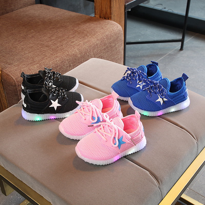 Size 21-30 Baby Toddler Shoes With Lights Stars Sneakers For Kids Boys Girls Luminous LED Shoes Non-slip Children Glowing Shoes, Black
Size 21-30 Baby Toddler Shoes With Lights Stars Sneakers For Kids Boys Girls Luminous LED Shoes Non-slip Children Glowing Shoes, Black