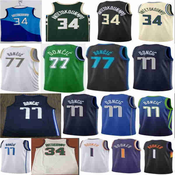2021 new Luka Giannis 34 Devin Antetokounmpo 77 Doncic 1 Booker city Basketball jersey, As
2021 new Luka Giannis 34 Devin Antetokounmpo 77 Doncic 1 Booker city Basketball jersey, As