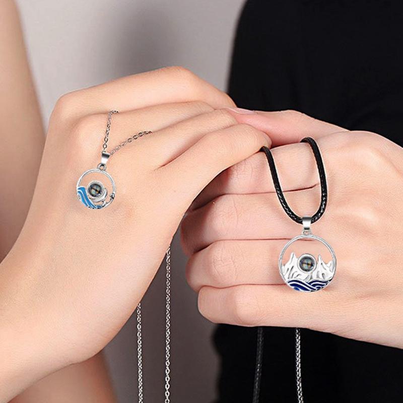 Chains A Pair Of Mountain Alliance Eacher Romantic Necklace, Memory Collar Chain , Beautiful Gift For Women, And Ocean, Silver
Chains A Pair Of Mountain Alliance Eacher Romantic Necklace, Memory Collar Chain , Beautiful Gift For Women, And Ocean, Silver
