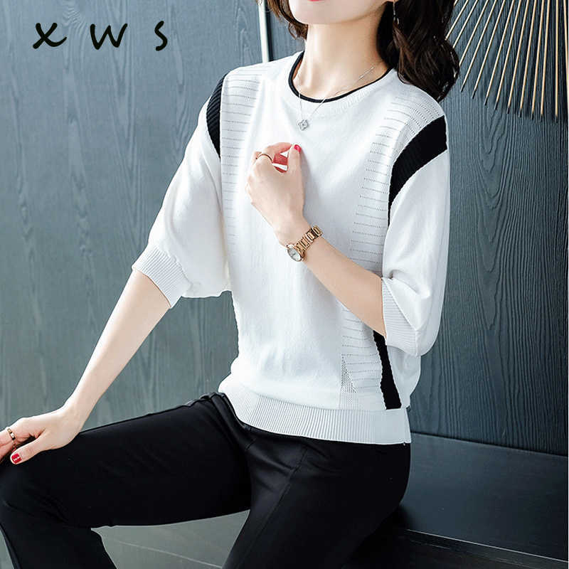 Spring summer Casual batwing Sleeve Pullover Knitted striped Color Loose Thin Women o neck Wear Sweater women jumper 210604, White
Spring summer Casual batwing Sleeve Pullover Knitted striped Color Loose Thin Women o neck Wear Sweater women jumper 210604, White