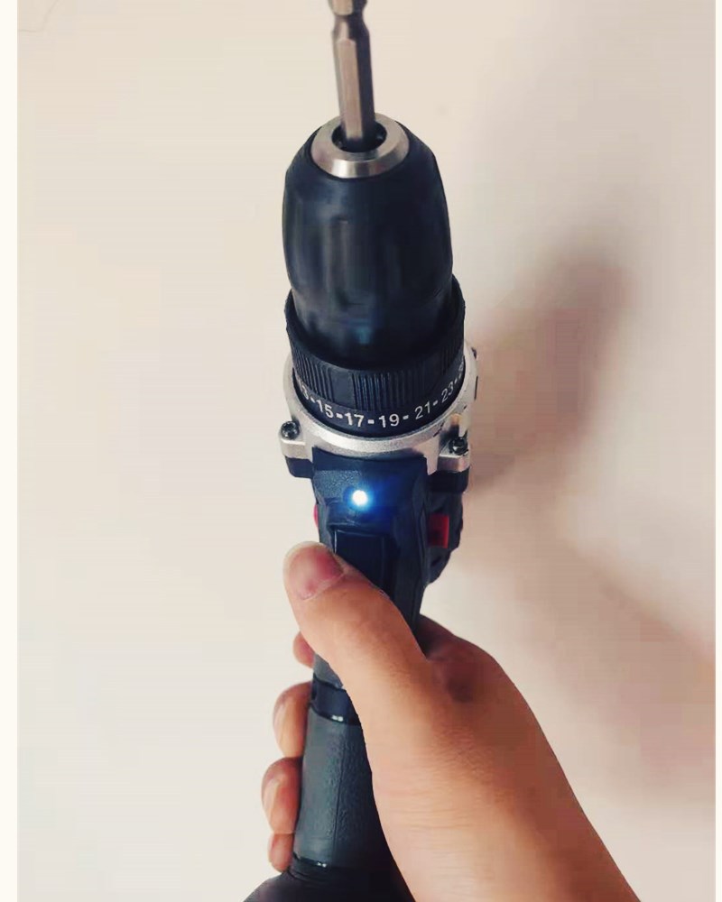 Rechargeable Impact Drill Lithium Battery Rechargeable Flashlight Electric Screwdriver Household Hardware Tools(The logistics price Pls Contact us)