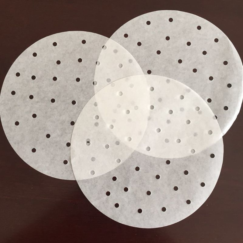 100 Stacks/Bag 100 Stacks/Bag 7.5/9 Centimeter Air Friteuse Stoomboot Liners Premium perforated wood pulp Papers Non-stick stupid Mand Mat