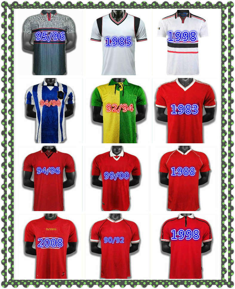 1990 1992 1994 1996 1998 RETRO Manchester soccer jersey Cantona Hughes Giggs Ince RONALDO 98 99 00 01 UNITED red black FOOTBALL SHIRT 94 95, Black;yellow
1990 1992 1994 1996 1998 RETRO Manchester soccer jersey Cantona Hughes Giggs Ince RONALDO 98 99 00 01 UNITED red black FOOTBALL SHIRT 94 95, Black;yellow