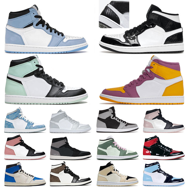 Jumpman 1 Basketball shoes OG High 1S UNC Mens NRG Igloo University Blue Brotherhood Dark Mocha 1s Mid Carbon Fiber Dutch Green Pink Designer Sports Sneakers Trainers, A1 36-46 mid light smoke grey
Jumpman 1 Basketball shoes OG High 1S UNC Mens NRG Igloo University Blue Brotherhood Dark Mocha 1s Mid Carbon Fiber Dutch Green Pink Designer Sports Sneakers Trainers, A1 36-46 mid light smoke grey