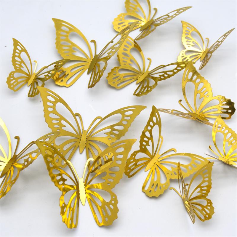 Wall Stickers Hollow Out 3D Butterfly Sticker Simulation Decor Decals For Wedding Party Gold Silver Rose Window
Wall Stickers Hollow Out 3D Butterfly Sticker Simulation Decor Decals For Wedding Party Gold Silver Rose Window
