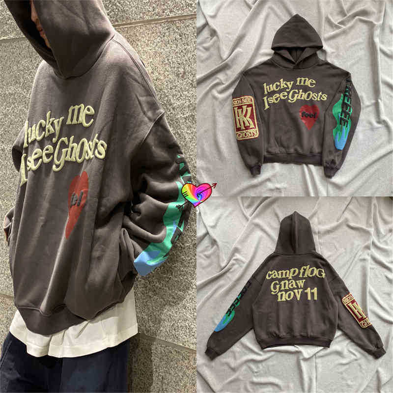 Hoodies Sweatshirts Wash Grey West Men Women 1:1 High Quality Lucky Me i See Ghosts Kids Foam Print, Cpfm04
Hoodies Sweatshirts Wash Grey West Men Women 1:1 High Quality Lucky Me i See Ghosts Kids Foam Print, Cpfm04