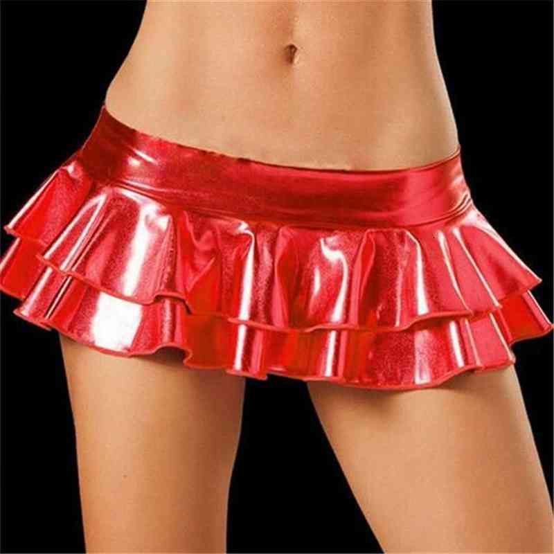 Latex Saia Ultrashort Pu Patent Double-deck Lotus Leaf Edge Mini Skirt Saias Skirts Womens Faldas Sexy Costumes, Black
Latex Saia Ultrashort Pu Patent Double-deck Lotus Leaf Edge Mini Skirt Saias Skirts Womens Faldas Sexy Costumes, Black