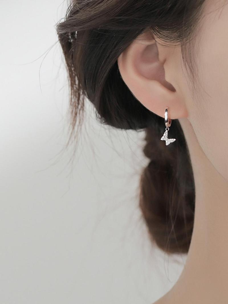 Stud Ins Wind Plated S925 Sterling Silver Butterfly Earrings Gentle And Smart Student Color, Golden;silver
Stud Ins Wind Plated S925 Sterling Silver Butterfly Earrings Gentle And Smart Student Color, Golden;silver