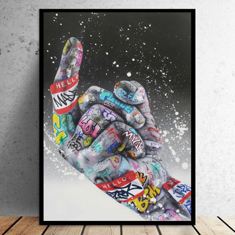 Street Art Banksy Graffiti Hands To Hands Canvas Painting Cuadros Posters and Prints Wall Art Picture for Living Room Home Decor Cuadros (No Frame)
Street Art Banksy Graffiti Hands To Hands Canvas Painting Cuadros Posters and Prints Wall Art Picture for Living Room Home Decor Cuadros (No Frame)