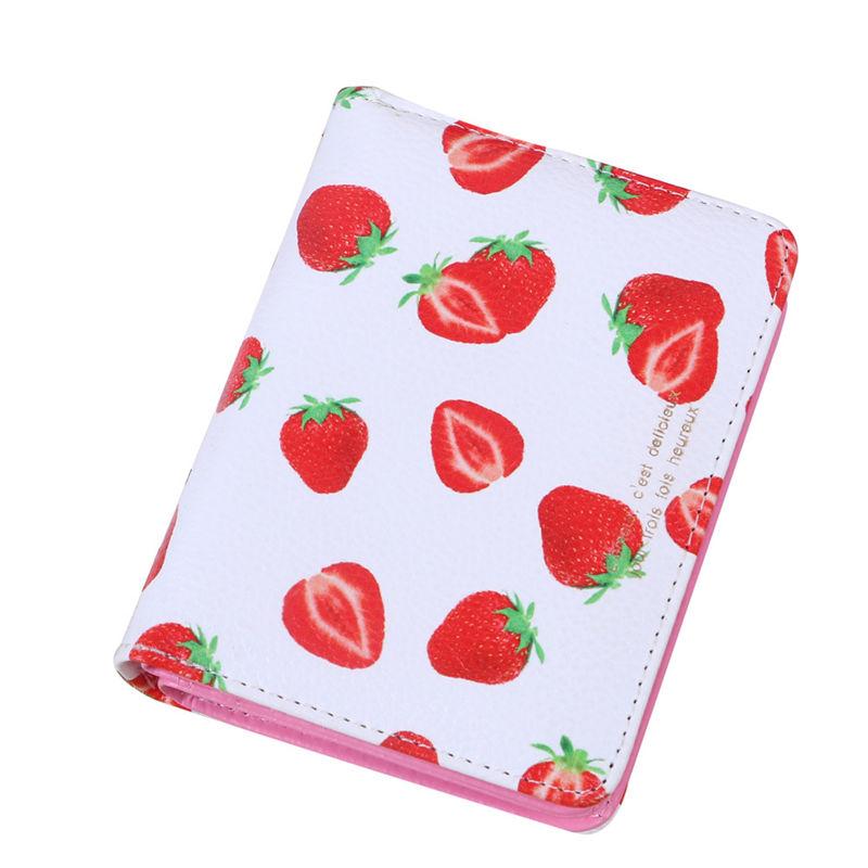 Wallets Fashion Women Cute Strawberry Fruit Cash Card Case Handbag Bag Purse Wallet Designer High Quality @C