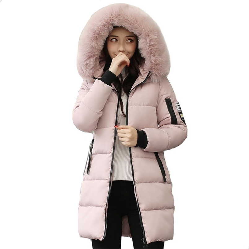 hooded loose long women winter jacket with fur collar warm thick parka cotton padded female fashion womens coat parkas 211018, White
hooded loose long women winter jacket with fur collar warm thick parka cotton padded female fashion womens coat parkas 211018, White