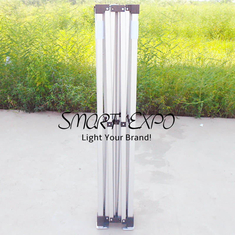 10*10ft Outdoor Gazebo Tent Advertising Display Folding Canopy for Vendors with Aluminum Frame 600D Top Printing Wheeled Bag