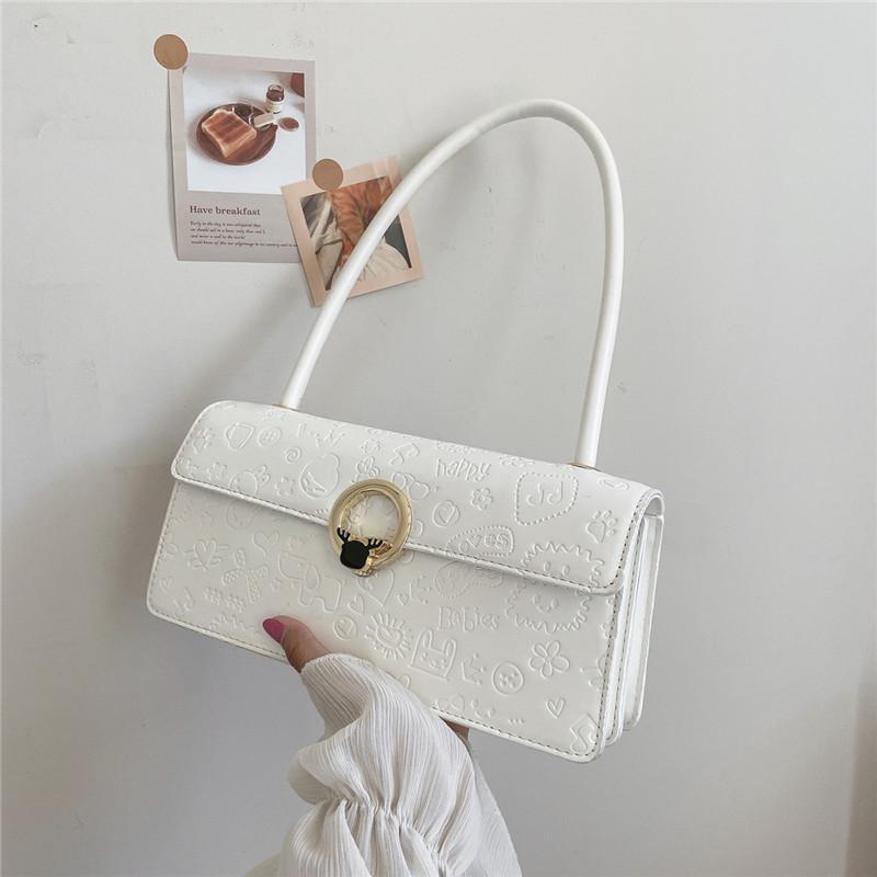 Evening Bags Women Fashion Baguette Bag Ol Shoulder Underarm Purse Trending Solid Color Cartoon Printing Female Daily Carry-All Handbags, Yellow
Evening Bags Women Fashion Baguette Bag Ol Shoulder Underarm Purse Trending Solid Color Cartoon Printing Female Daily Carry-All Handbags, Yellow