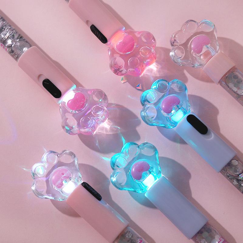 Gel Pens Cute Kawaii Cat Claw Creative Pen 0.5mm Black Ink Quicksand With LED School Office Supplies Stationery Girls Gift
Gel Pens Cute Kawaii Cat Claw Creative Pen 0.5mm Black Ink Quicksand With LED School Office Supplies Stationery Girls Gift