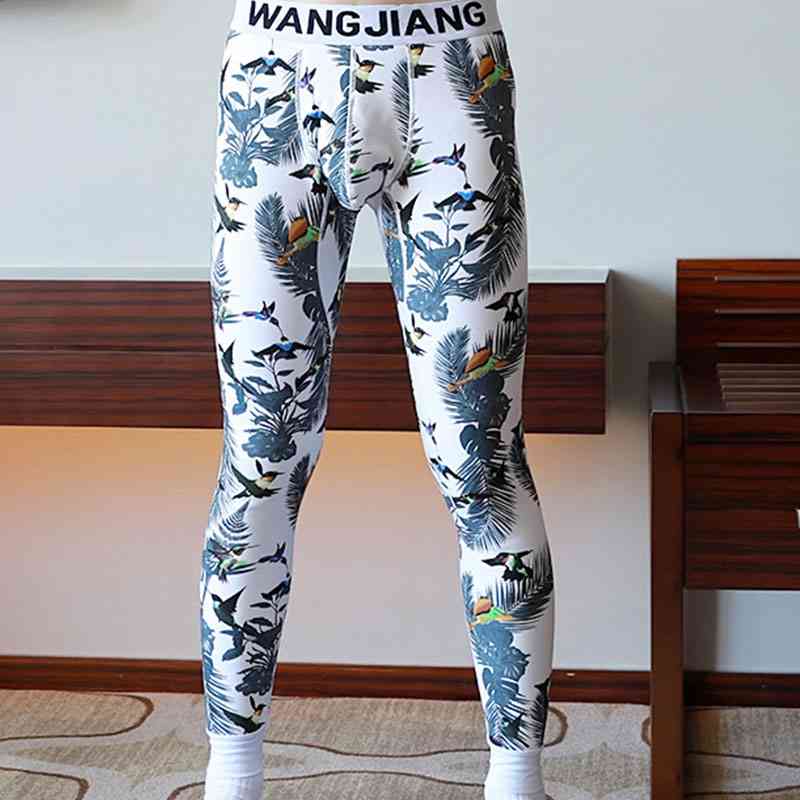 Winter Warm thick Men Long Johns Printed Thermal Underwear Men Thermo Underwear Long Johns Men Thermal Pants 210515