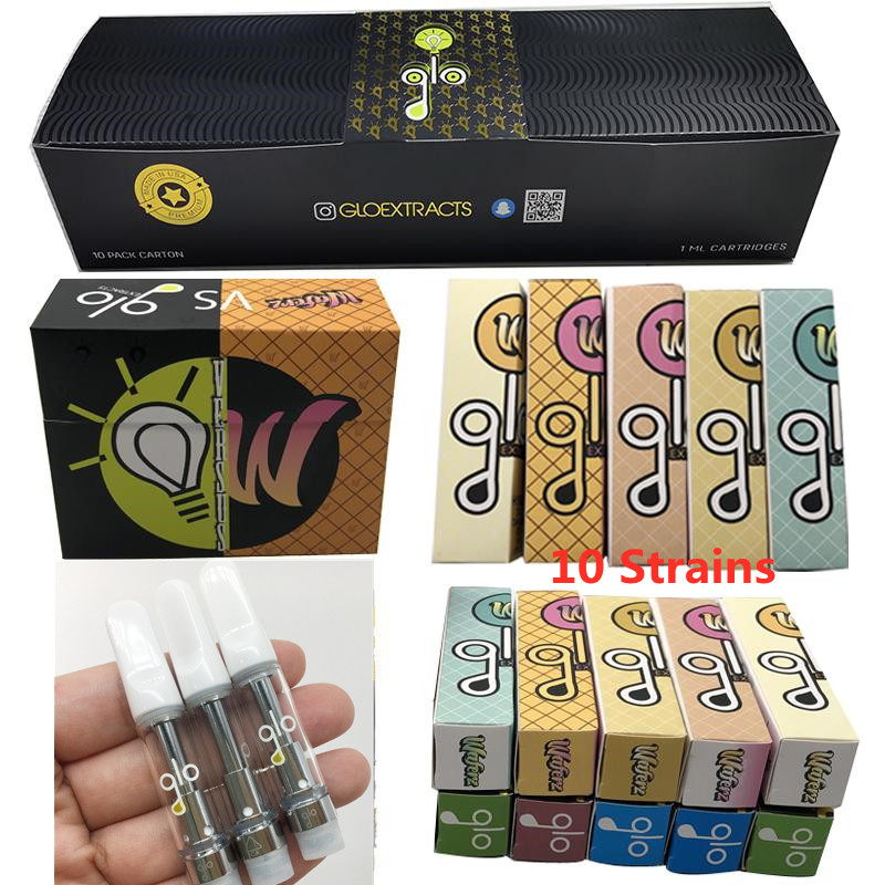 GLO Vape Carts 0.8ml 1.0ml Empty Vape Pen Cartridges Packaging Glass Thick Oil Cartridge Tank 510 Ceramic Pens Wax Atomizer 10 Colors Retail
GLO Vape Carts 0.8ml 1.0ml Empty Vape Pen Cartridges Packaging Glass Thick Oil Cartridge Tank 510 Ceramic Pens Wax Atomizer 10 Colors Retail