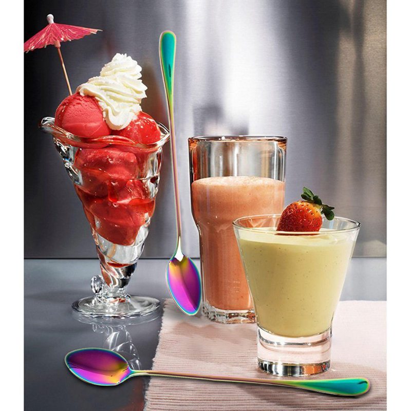 6pic/set Coffee Teaspoons, Rainbow Color Coffee Spoon Long-Handle Ice Cream Desert Spoon Cocktail Stir Spoons Mixing Spoon
6pic/set Coffee Teaspoons, Rainbow Color Coffee Spoon Long-Handle Ice Cream Desert Spoon Cocktail Stir Spoons Mixing Spoon