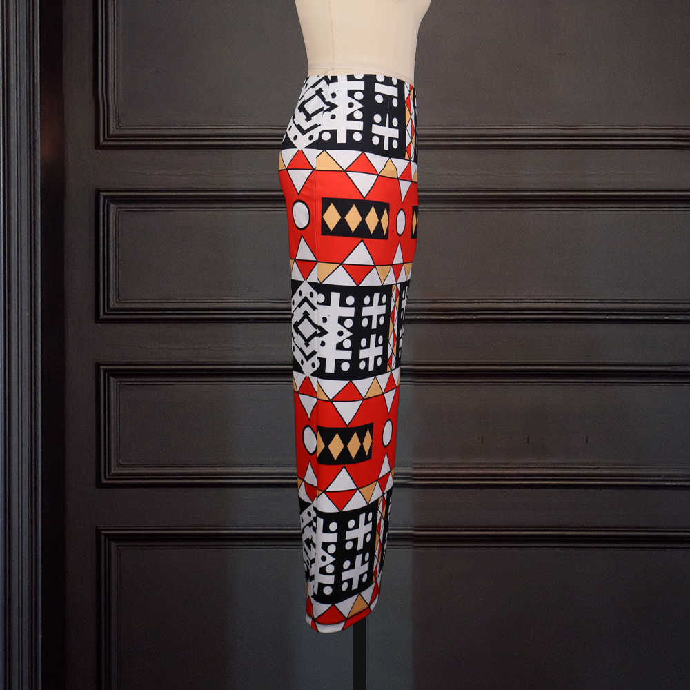 Women Printed Party Skirt High Waist Vintage Office Ladies Elegant Classy Modest Female African Slim Fit Club Event Summer Jupes 210619