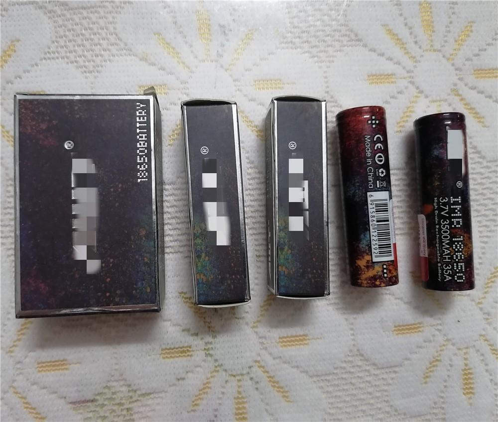 IMR 18650 Battery 3000mAh 40A 3500mAh 35A Capacity 3.7V Drain Rechargeable Lithium Batteries Flat Top Batteries Vapor Cells