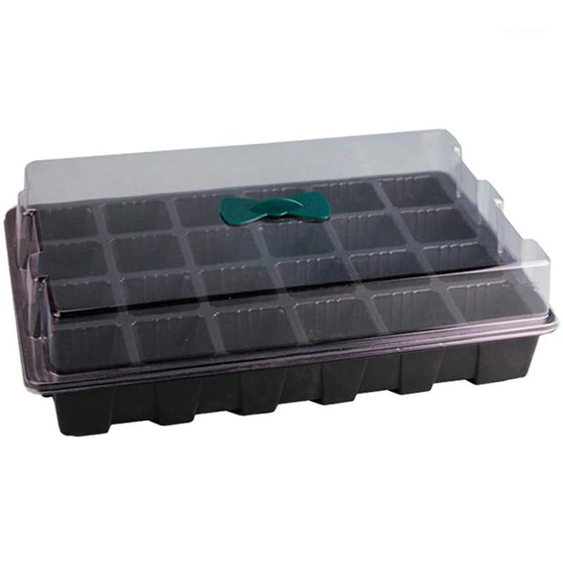 Planters & Pots 1PCS Seedling Starter Trays With Dome 24 Cells For Gardening Bonsai Plant Grow Starting Germination Kit Black
Planters & Pots 1PCS Seedling Starter Trays With Dome 24 Cells For Gardening Bonsai Plant Grow Starting Germination Kit Black