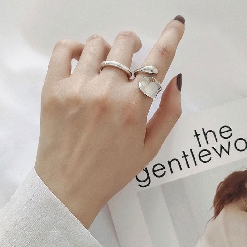 Cluster Rings YIZIZAI Irregular Smooth Wide Opening Ring Silver Color Geometric Concave Wave Personality For Women, Golden;silver
Cluster Rings YIZIZAI Irregular Smooth Wide Opening Ring Silver Color Geometric Concave Wave Personality For Women, Golden;silver