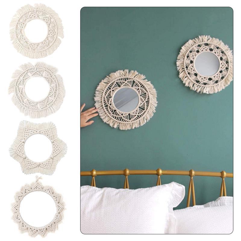 Macrame Handmade Decoration Set Lighted Compact Wall Tapestry Porch Mirrors For Home Makeup Bath Room
Macrame Handmade Decoration Set Lighted Compact Wall Tapestry Porch Mirrors For Home Makeup Bath Room