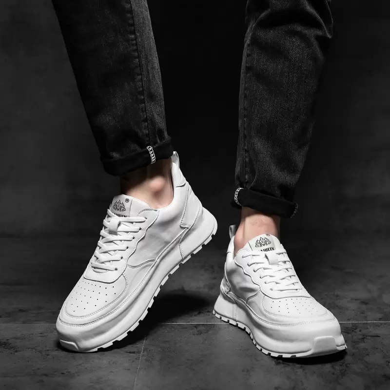 Fashion Designer Men White Shoes Platform Trend Casual Comfortable Black Leather Sneakers Chunky Non-slip Breathable Vulcanize Walking Loafers
Fashion Designer Men White Shoes Platform Trend Casual Comfortable Black Leather Sneakers Chunky Non-slip Breathable Vulcanize Walking Loafers