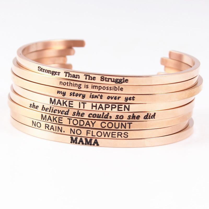 Personalized Bangles For Women Mantra Bangle Fashion Jewelry Quote Cuff Bracelets Drop
Personalized Bangles For Women Mantra Bangle Fashion Jewelry Quote Cuff Bracelets Drop