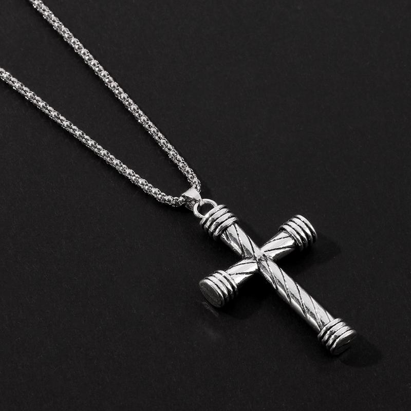 Vintage Goth Cross Pendant Necklaces Jewelry Charm Antique Silver Color Religious Christian Necklace Women Men Chains
Vintage Goth Cross Pendant Necklaces Jewelry Charm Antique Silver Color Religious Christian Necklace Women Men Chains