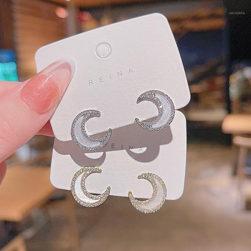 Dangle & Chandelier Wholesale Sterling Silver Post Fritillary Moon Zircon Stud Earrings Eardrops Drop Jewelry Gift
Dangle & Chandelier Wholesale Sterling Silver Post Fritillary Moon Zircon Stud Earrings Eardrops Drop Jewelry Gift