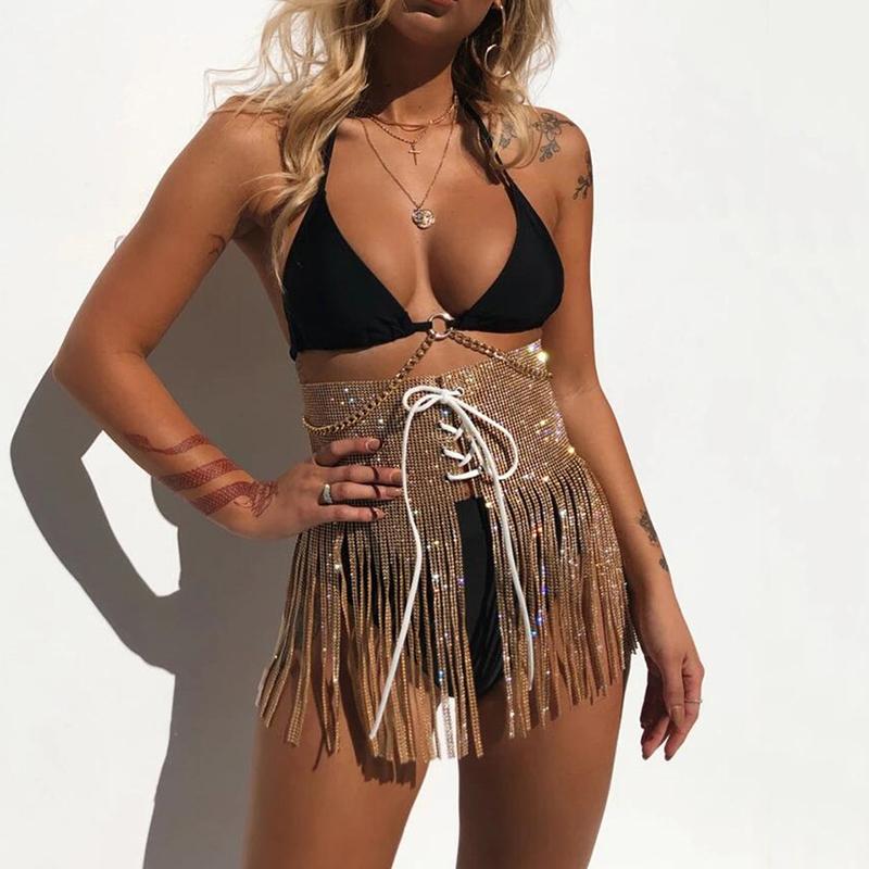 Skirts Sexy Sparkling Diamonds Rhinestone Mini Skirt Woman Lace Up Eyelets Bodycon Tassel Summer Beach Party Clubwear 2021, Black
Skirts Sexy Sparkling Diamonds Rhinestone Mini Skirt Woman Lace Up Eyelets Bodycon Tassel Summer Beach Party Clubwear 2021, Black