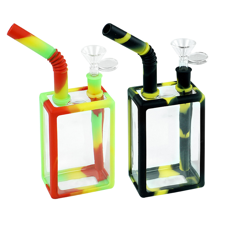 Multicolor glass hookah with colored silicone edge other smoking accessories factory outlet water Hookahs
Multicolor glass hookah with colored silicone edge other smoking accessories factory outlet water Hookahs