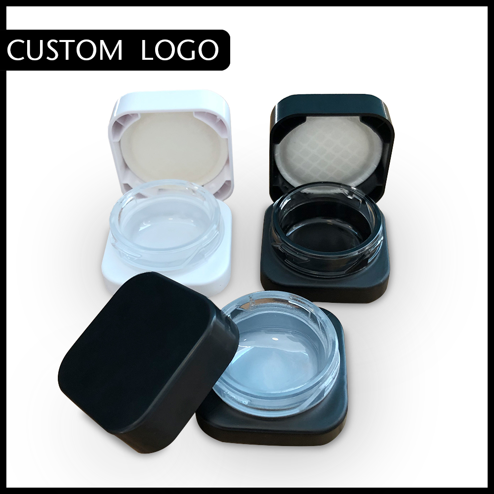 Cube Glass Jar Wholesale 5ML Square Style E-cigarette Empty Bottle Concentrate Jars Childproof Lid Wax Concentrates Container Support Customize LOGO
Cube Glass Jar Wholesale 5ML Square Style E-cigarette Empty Bottle Concentrate Jars Childproof Lid Wax Concentrates Container Support Customize LOGO