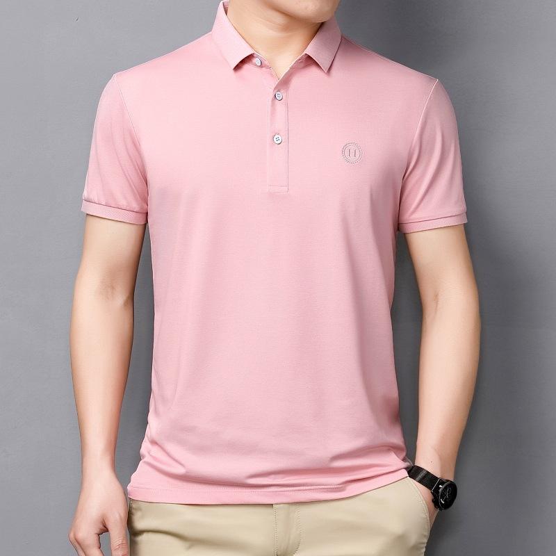 Men's Polos Short Sleeve T-shirt 2021 Summer Middle Aged Father's Solid Silk Lapel, 2114 purple
Men's Polos Short Sleeve T-shirt 2021 Summer Middle Aged Father's Solid Silk Lapel, 2114 purple