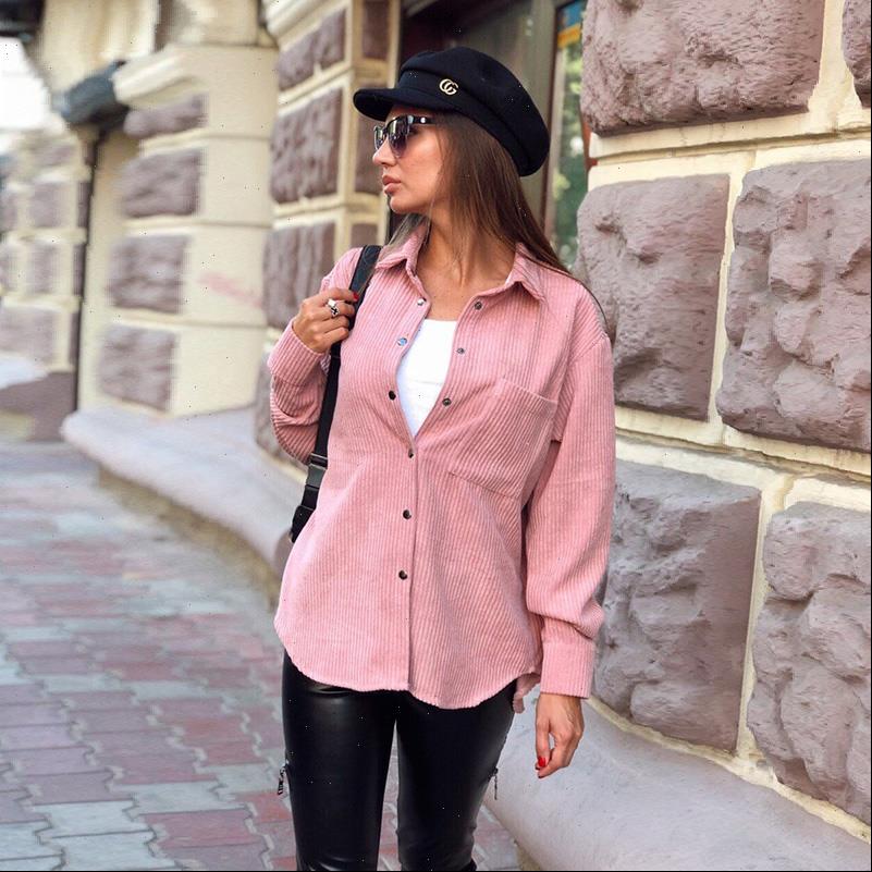 casual solid pockets corduroy womens shirt turn down collar long sleeve office ladies shirts autumn fashion, White
casual solid pockets corduroy womens shirt turn down collar long sleeve office ladies shirts autumn fashion, White