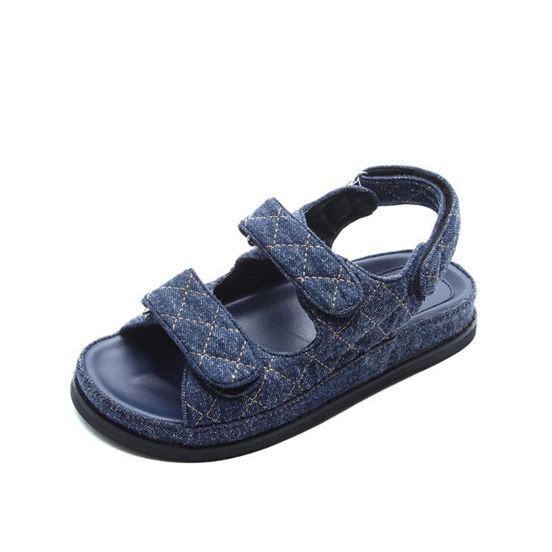 Dress Shoes Womens Open Toe Denim Jeans Belt Buckle Platform Sandals Cowboy Korean Styles Girls Blue 2021
Dress Shoes Womens Open Toe Denim Jeans Belt Buckle Platform Sandals Cowboy Korean Styles Girls Blue 2021