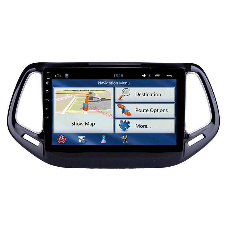 car dvd Player GPS Navigation system for Jeep Compass-2017 with USB support Steering Wheel Control 10.1 inch Android