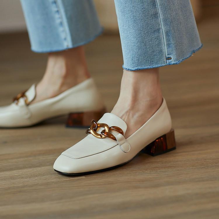 Dress Shoes Women Pumps Square Toe Slip On Casual Ladies Mid Heels Non-Slip Classic Metal Decoration Solid Color Fashion Party, Beige
Dress Shoes Women Pumps Square Toe Slip On Casual Ladies Mid Heels Non-Slip Classic Metal Decoration Solid Color Fashion Party, Beige