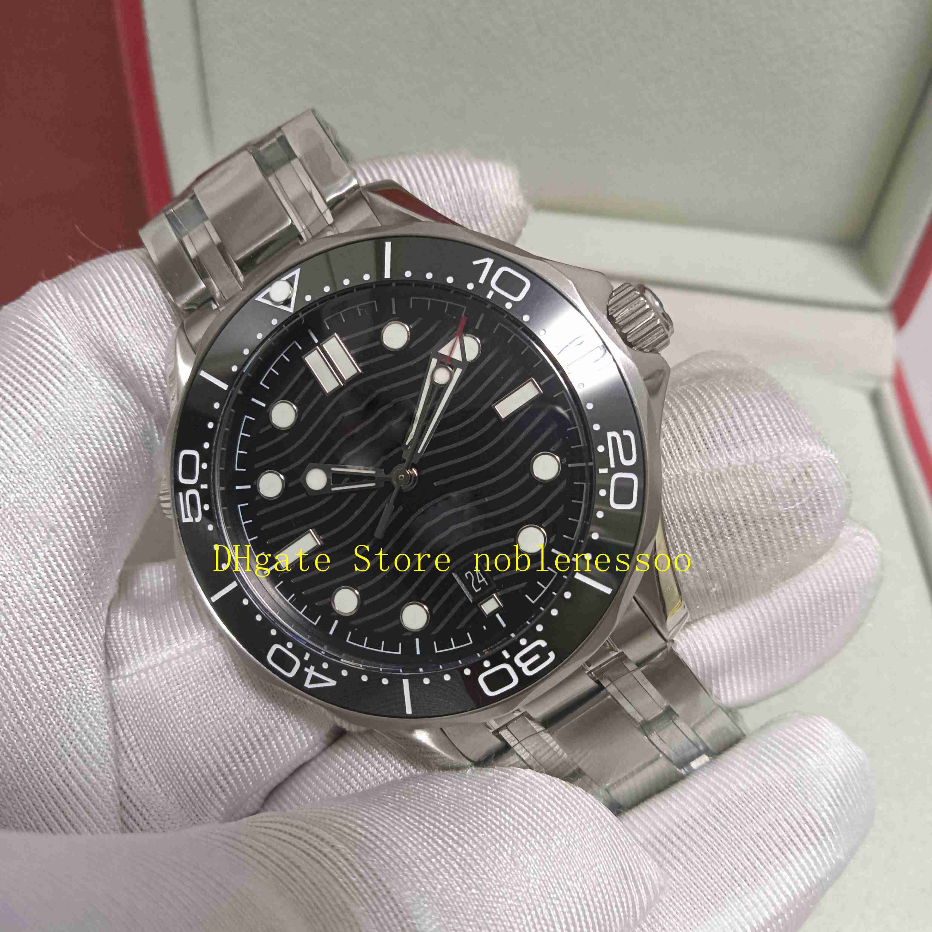 With Original Box Top Mens Cal.8800 Movement Watches Men 42mm Black Dial 300M 007 Diver Sport Bracelet Wristwatches Automatic Mechanical Men's Watch, 01
With Original Box Top Mens Cal.8800 Movement Watches Men 42mm Black Dial 300M 007 Diver Sport Bracelet Wristwatches Automatic Mechanical Men's Watch, 01