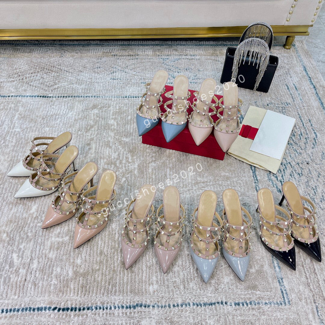 Fashion Woman Dress Shoes Designer Genuine Patent Leather Top Quality With Rivet Lady High Heels Brand size35-42, 04
Fashion Woman Dress Shoes Designer Genuine Patent Leather Top Quality With Rivet Lady High Heels Brand size35-42, 04
